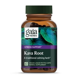 Gaia Herbs Kava Root - Helps Sustain a Sense of Natural Calm and Relaxation During Times of Stress - 60 Vegan Liquid Phyto-Capsules - 1 of 4
