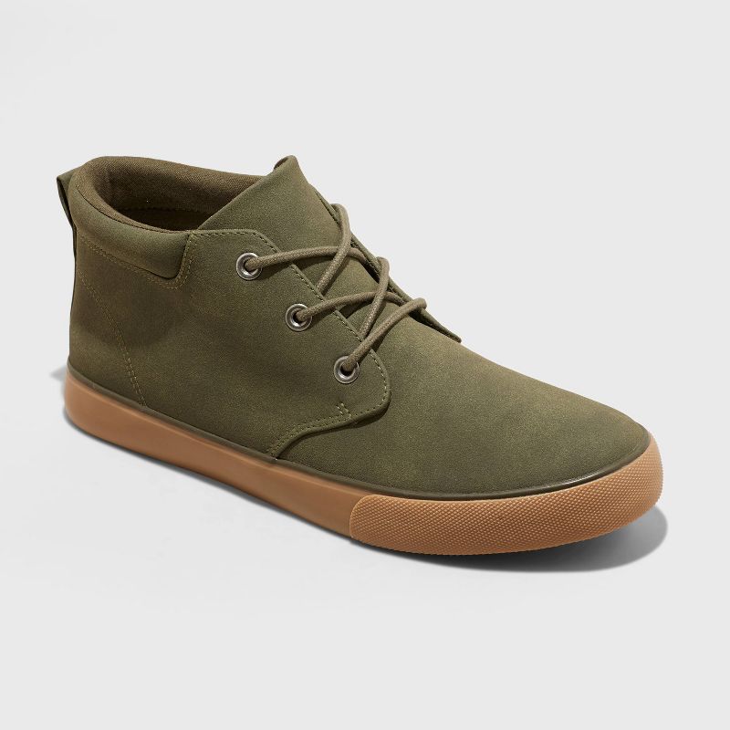 Men&#39;s Dax Mid-Top Sneakers - Goodfellow &#38; Co&#8482; Olive Green 11, 1 of 4