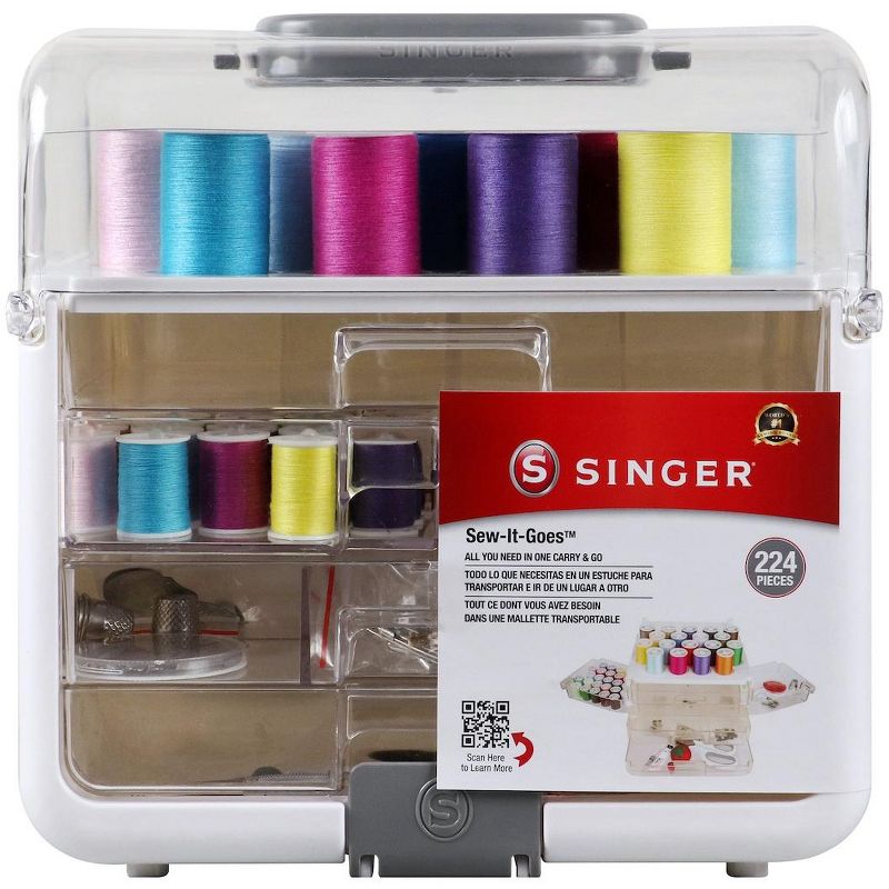 SINGER Sew-It-Goes Essentials Sewing Kit-224pcs, 1 of 15
