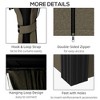 Resenkos Outdoor Garden Gazebo, Sunshade Gazebo Canopy,10' x 10' Hardtop Gazebo, Pavilion Gazebo with Curtains, Nettings, Hooks, Dark Brown - 3 of 4