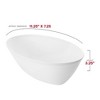 Smarty Had A Party 2 qt. White Oval Plastic Serving Bowls - 24 pcs - 2 of 4