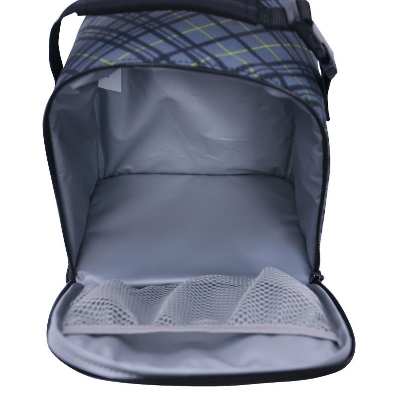 iPack Lunch Bag - Grey Plaid Print, 3 of 4