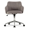 Alera Alera Captain Series Mid-Back Chair, Supports Up to 275 lb, 17.5" to 20.5" Seat Height, Gray Tweed Seat/Back, Chrome Base - 2 of 4