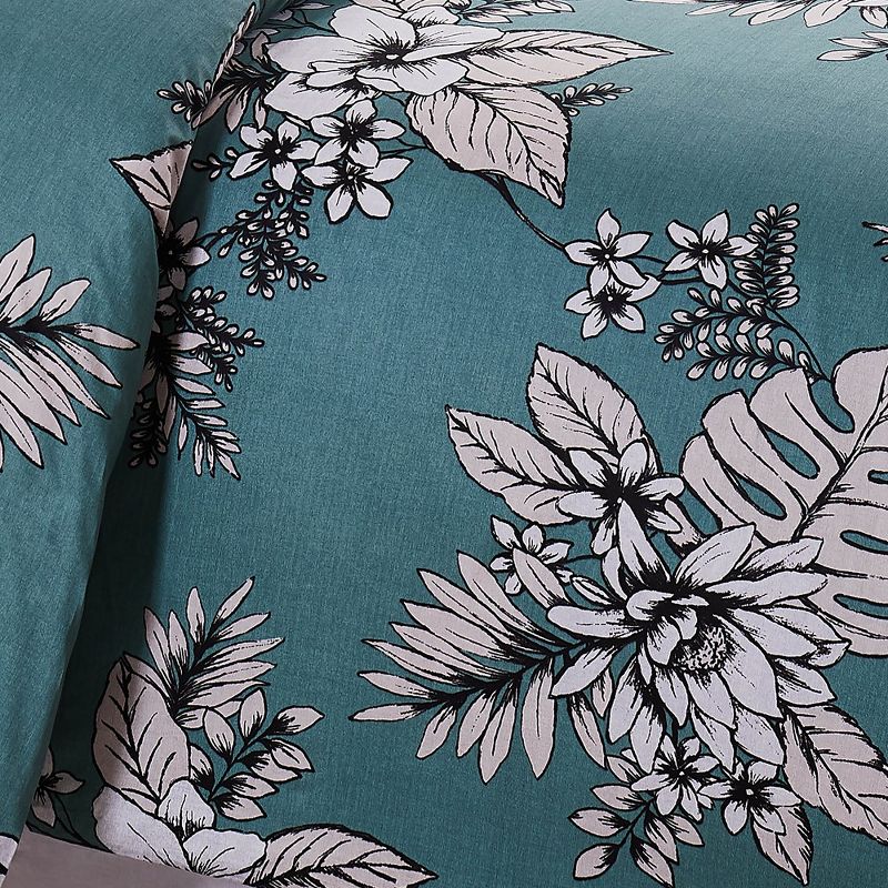 Southshore Fine Living Flora 300 TC 100% Long Staple Cotton Sateen Duvet Cover Set with Shams, 4 of 7