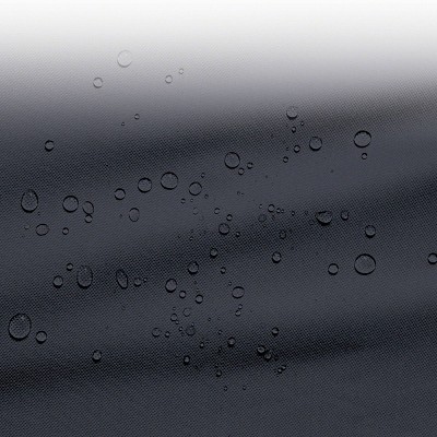 30" Black Water-Resistant Kettle Grill Cover with Chimney