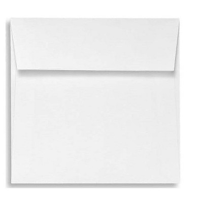 LUX 5 1/2 x 5 1/2 Square Envelopes 2 11/16 x 3 11/16 White Linen 8515-WLI-50