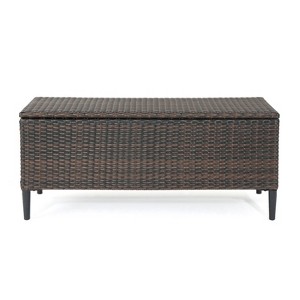 GDFStudio Everlyn Outdoor Wicker Storage Unit - 1 of 4