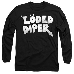 Men’s Diary Of A Wimpy Kid Loded Diper Distressed Logo Long Sleeve T-Shirt - 1 of 4