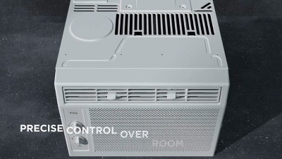 Compact White 5000 BTU Window Air Conditioner with Remote