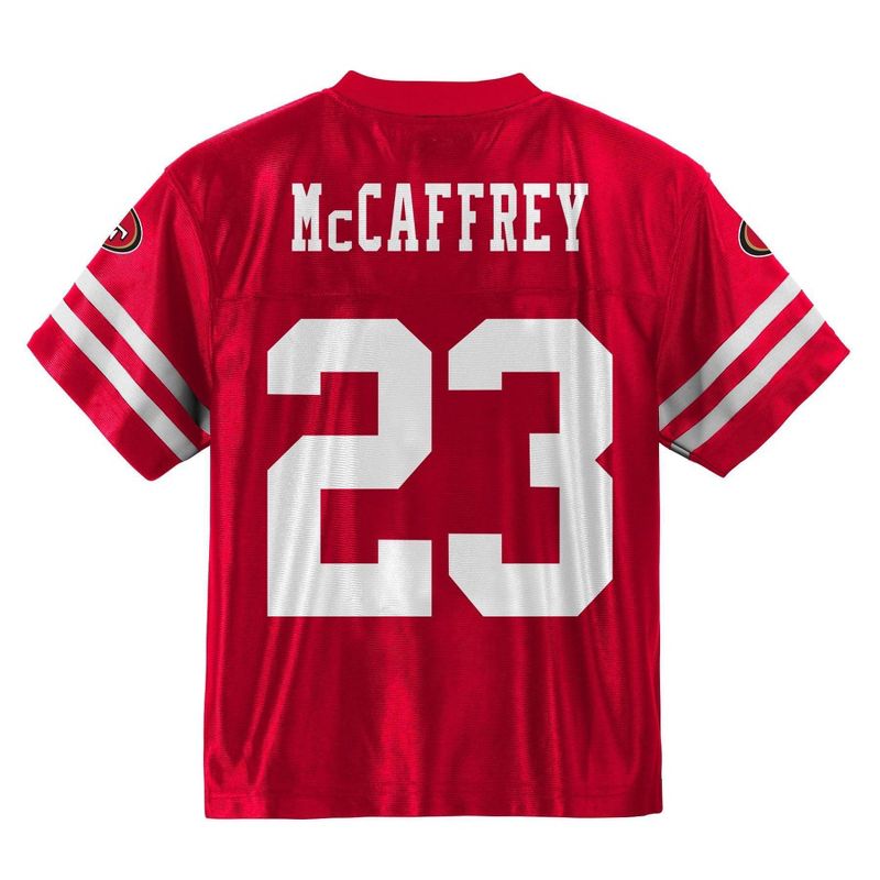 NFL San Francisco 49ers Toddler Boys&#39; Short Sleeve McCaffrey Jersey, 3 of 4