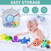 No-Hole Mold-Free Ocean Animal Bath Toys with Storage Bag, Water Play Set for Toddlers - 3 of 4