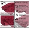 Bell Flower Collection Tufted Bath Rugs, Extra Soft and Absorbent, Non-Slip Bath Mats, Machine Washable Bath Mats, and Tub, 2 Piece Set(M+L), Red - 4 of 4