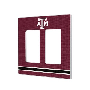 NCAA SEC Universities Stripe Hidden-Screw Light Switch Plate for Double Rocker - 1 of 4