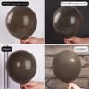 PartyWoo Balloons Dark Brown Boho Neutral Coffee 12 Inch 50 pcs - 2 of 4
