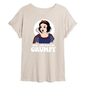 Women's - Disney - You Must Be Grumpy Oversized Graphic T-Shirt - 1 of 4