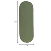 Colonial Mills Reversible Flat-Braid (Oval) Runner - Moss Green 2'4"x11' - 2 of 3