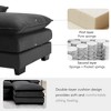 NicBex Modern U-shaped Sectional Sofa with 4 Waist Pillows and Double Chaise for Living Room,Apartment,Office,Gray - 3 of 4