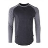 Men's Athletic Fit Baseball Retro Contrast Long Sleeve Raglan Tee - ZIMEGO - 2 of 4