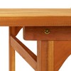 vidaXL Dining Table Durable Dining Table Rectangular Rustic Hardwood - 4 of 4