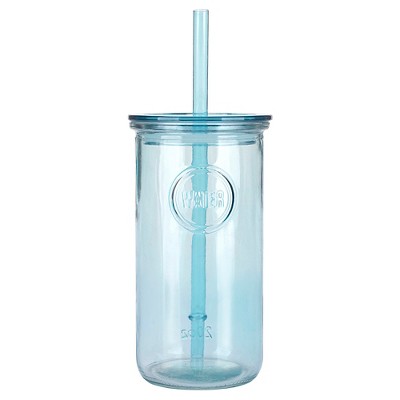 Ello Tidal 20oz Glass Tumbler with Lid - Pink – BrickSeek