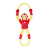 ZippyPaws RopeTugz Dog Toy, Durable Rope for Tugging and Chewing, Plush Body with Squeaker, Marvel Iron Man - 2 of 4