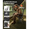 VEVOR Hunting Chair, 360° Silent Swivel, Foldable Lightweight Portable Blind Chair, 300 Lbs Capacity for Fishing Camping, Black - 3 of 4