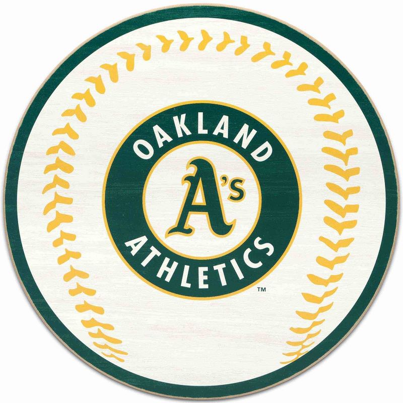MLB Oakland Athletics Baseball Wood Sign Panel, 1 of 5