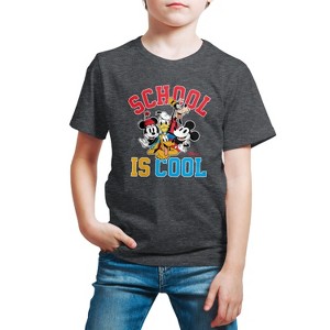 Boys' - Disney - School Is Cool Short Sleeve Graphic T-Shirt - 1 of 4