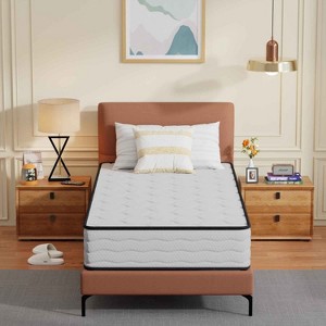 BestMassage 10 Inch Hybrid Mattress with Innerspring and Foam Fiberglass Free Medium Firm Ideal for Back Stomach and Side Sleepers - 1 of 4
