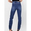 Women's High Rise Ruched Skinny Jeans - CELLO - 4 of 4
