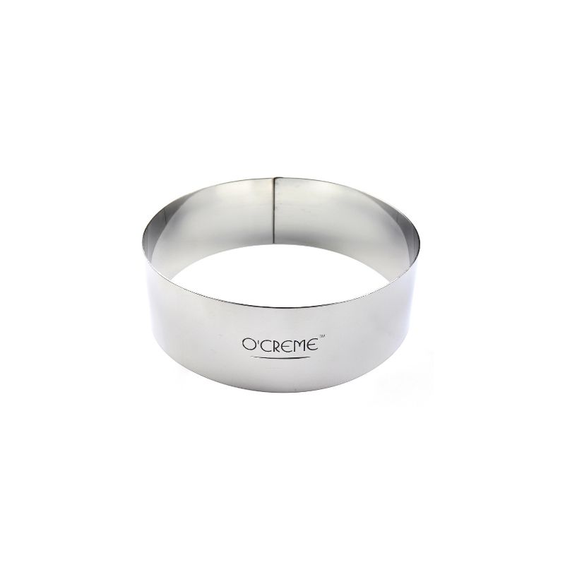 O'Creme Cake Ring, Stainless Steel, Round, 4" Dia x 2" High, 1 of 4