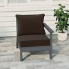 WestinTrends  Avalon Outdoor Patio HDPE Right Arm Facing Sectional Corner Club Chair with Patio Cushions - 2 of 4