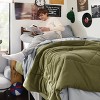 5/7 Pcs Bed in a Bag with Contrast Color Solid Design Bedding Set - 2 of 4