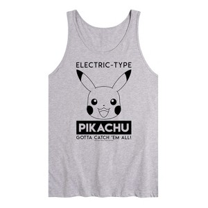 Men's - Pokémon - Pikachu Electric Type Graphic Tank Top - 1 of 2