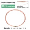 Unique Bargains Soft Pure Copper Jewelry Making Gardening Wire 1 Roll - 3 of 4