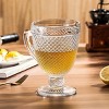 Slickblue Chroma Clear Glass Pitcher with Spout - 34oz, Geometric Diamond Facet Design - 4 of 4