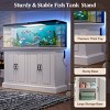 75 Gallon Fish Tank Stand with Power Outlet & Cabinets, Heavy Duty Aquarium Stand for Reptile or Turtle Tank, 880 lbs Capacity-3irtyhousy - 2 of 4