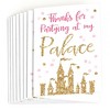 Big Dot of Happiness Little Princess Crown - Pink and Gold Princess Baby Shower or Birthday Party Thank You Cards (8 count) - 2 of 4
