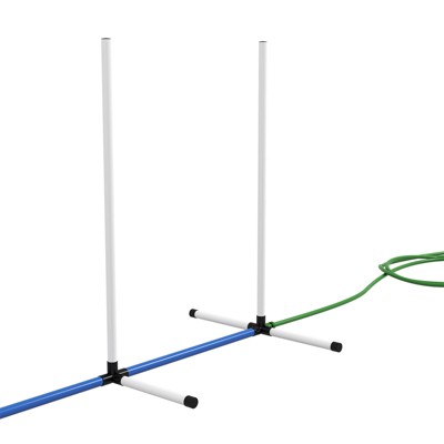 PawHut White Dog Agility Training Set with Water Tube