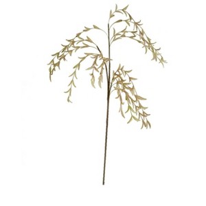 Leafy Spray 48"H Tan EVA Foam & Wire Floral Arrangement – Bendable Natural Accent for Planters & Vases (Set of 6) By Kalalou - 1 of 3