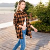 Anna-Kaci Women's Long Sleeve Plaid Button-Up Shirt Jacket with Collared Neckline - 3 of 4