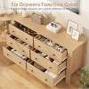 Whizmax 6 Drawer Dresser for Bedroom, Modern Double Dresser Organizer with Storage Drawers, Wooden Chests of Drawers for Bedroom, Hallway - 2 of 4