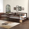 Merax Convertible Twin over Full Bunk Bed with Built-in Storage Drawers - 2 of 4