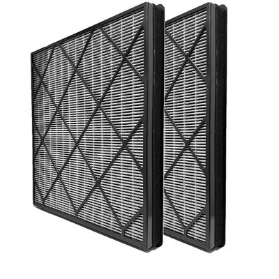 Nispira HE400 True HEPA Filter Replacement with Activated Carbon Infused Advanced Odor Lock For Shark Air Purifier 4 Fan HE401 HE402 HE405, 2 Packs