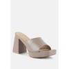 Flexes Flared Block Heel Sandals Women - 2 of 4