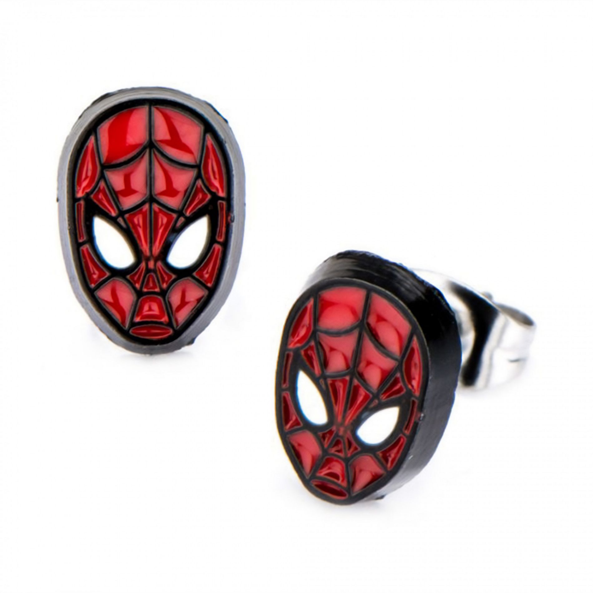 Adult Marvel Comics Spider-Man Mask Stud Earrings