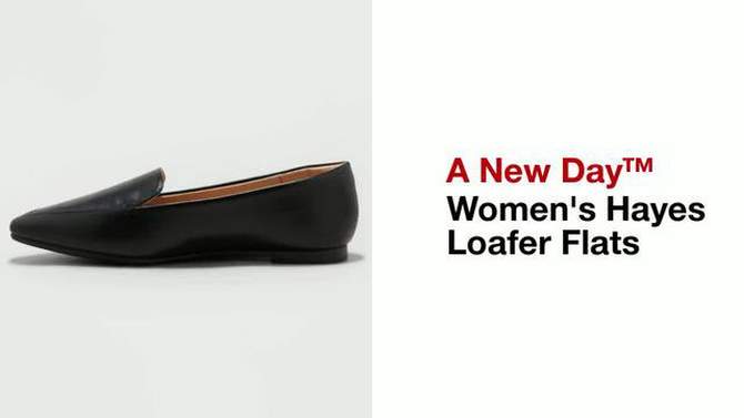  Women's Hayes Loafer Flats with Memory Foam Insole - A New Day™, 2 of 8, play video