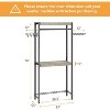 30" Laundry Shelf with Drying Racks | Space-Saving Adjustable Over-Washer Storage Organizer - 3 of 4