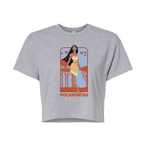 Women's - Disney Princess - Pocahontas Full Body Portrait Cropped Graphic T-Shirt - 1 of 4