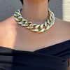 Adornia Gold Plated Lightweight Chunky Curb Chain Necklace - 2 of 4